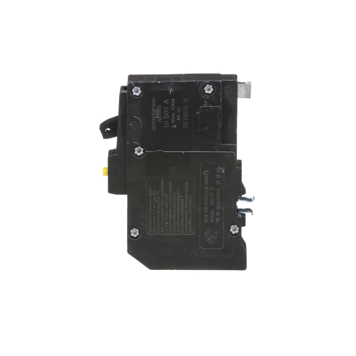 Interruptor Termoagnético 1 Polo 30 A con Protección Falla a Tierra Square D Enchufable Schneider Electric QO130GFI
