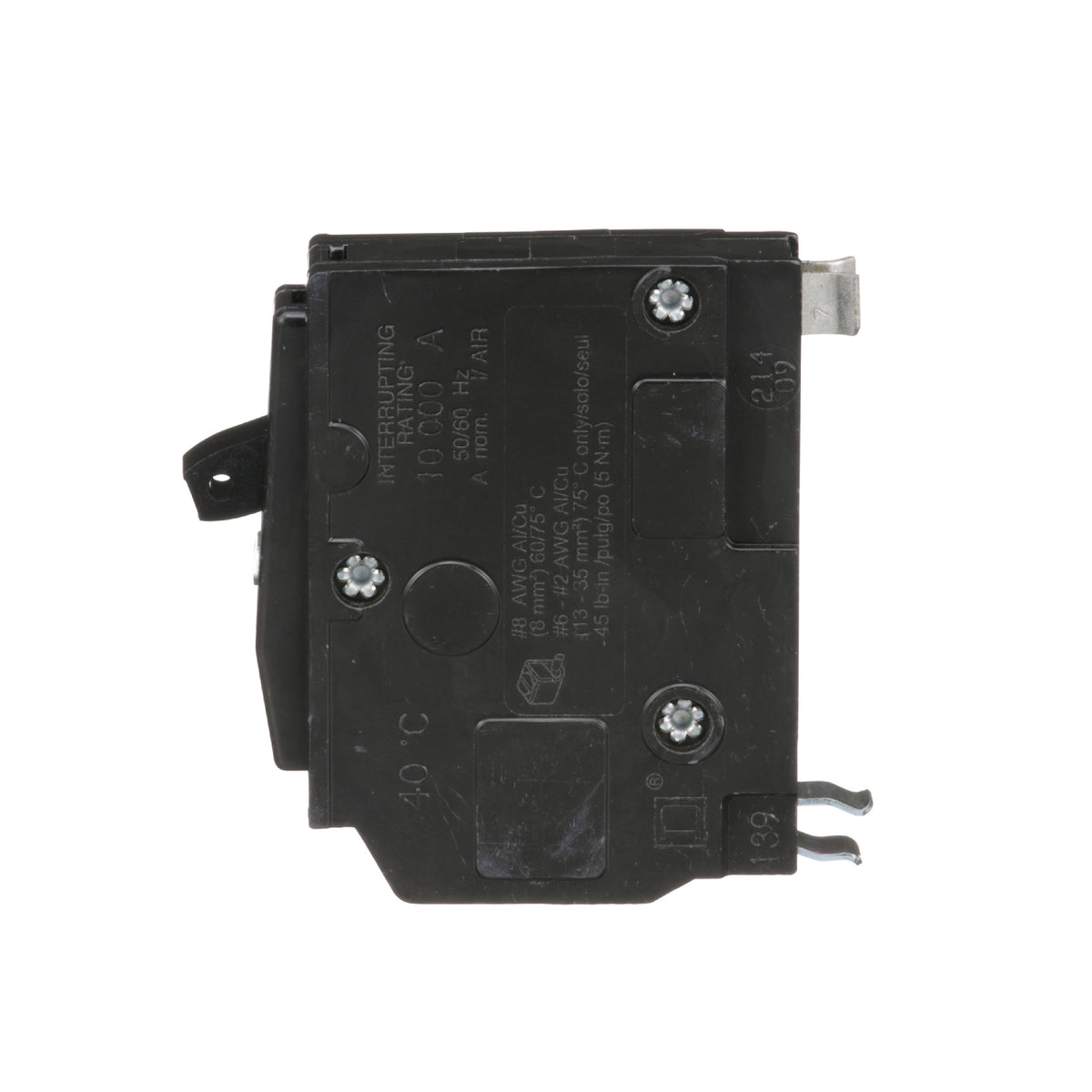 Interruptor Termomagnético 1 Polo 60 A Square D Enchufable Schneider Electric QO160