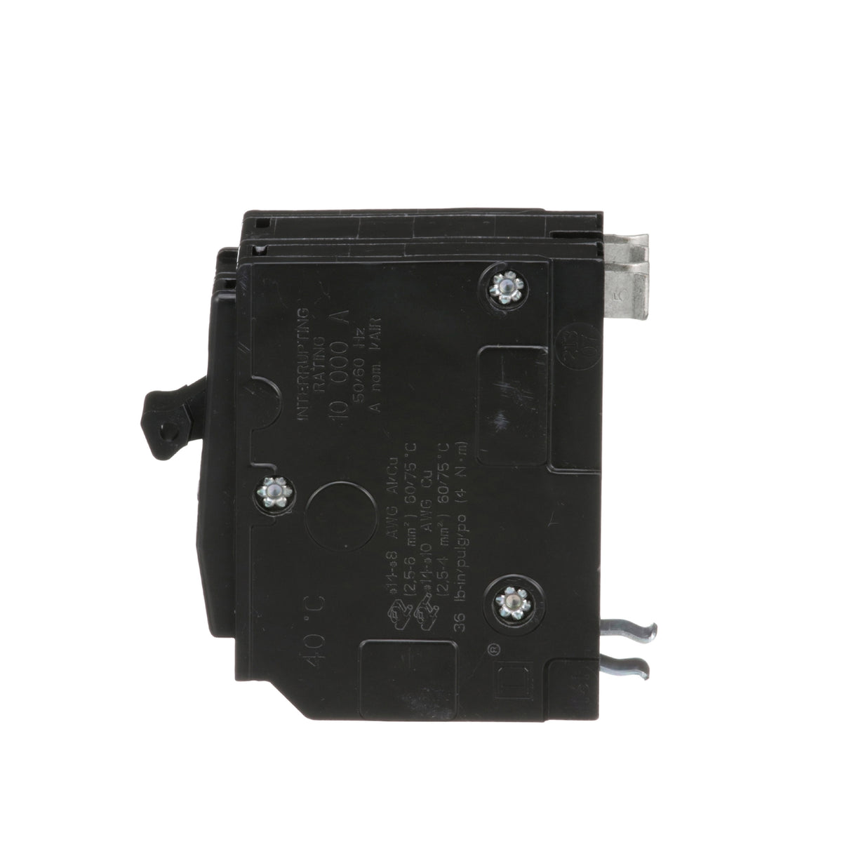 Interruptor Termomagnético 2 Polos 10 A Square D Enchufable Schneider Electric QO210