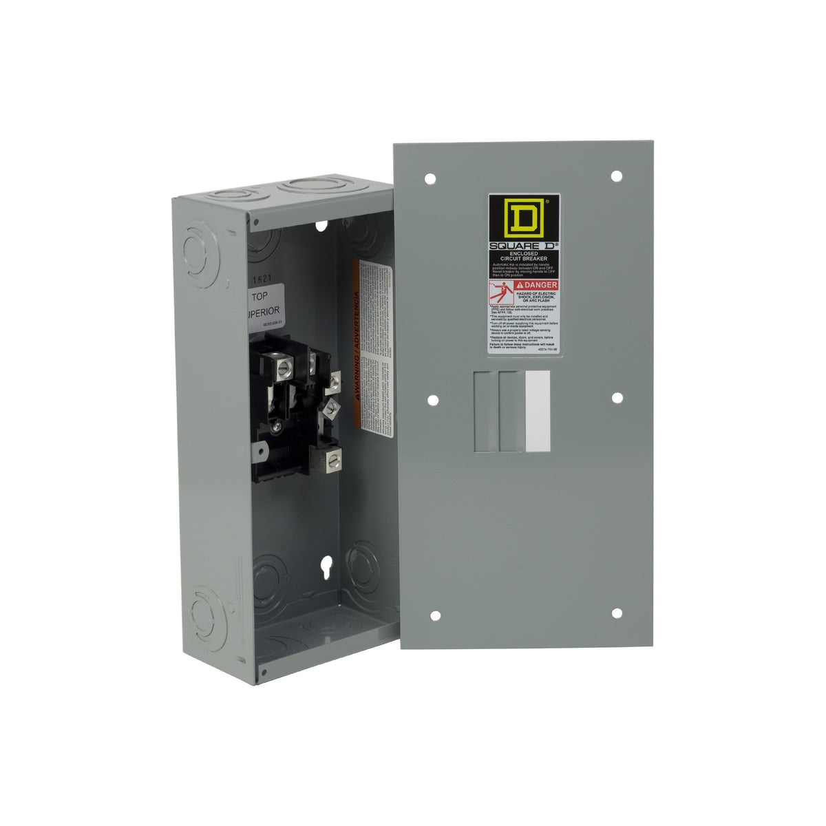 Centro de Carga QO, Gabinete para I Termomag, 100 A, 1 F, 3H, 2 Espacios NEMA 1 Empotrar Schneider Electric QO2100BNF