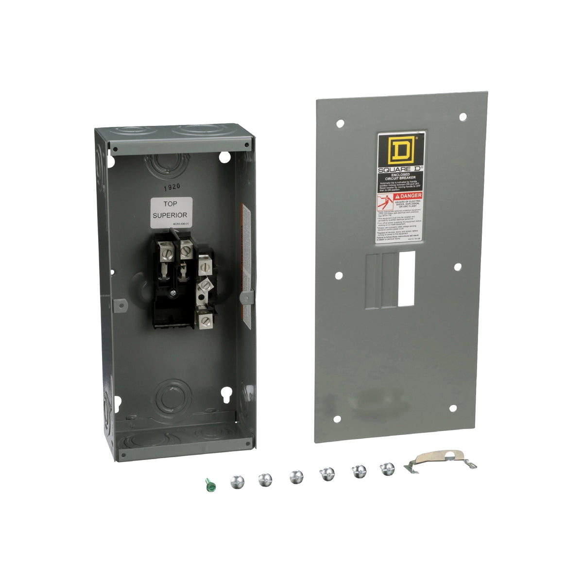 Centro de Carga QO, Gabinete para I Termomag, 100 A, 1 F, 3H, 2 Espacios NEMA 1 Empotrar Schneider Electric QO2100BNF