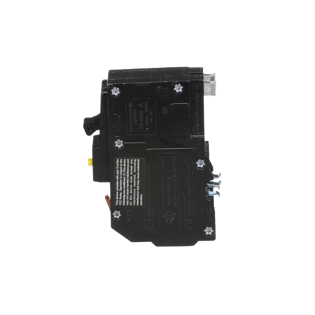 Interruptor Termomagnético QO 2 Polos 15 A, 6ma Gfi, 10 kA, Pgtail, Enchufable Schneider Electric QO215GFI