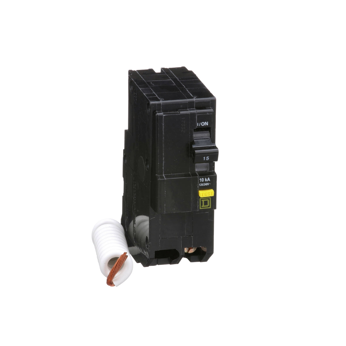 Interruptor Termomagnético QO 2 Polos 15 A, 6ma Gfi, 10 kA, Pgtail, Enchufable Schneider Electric QO215GFI