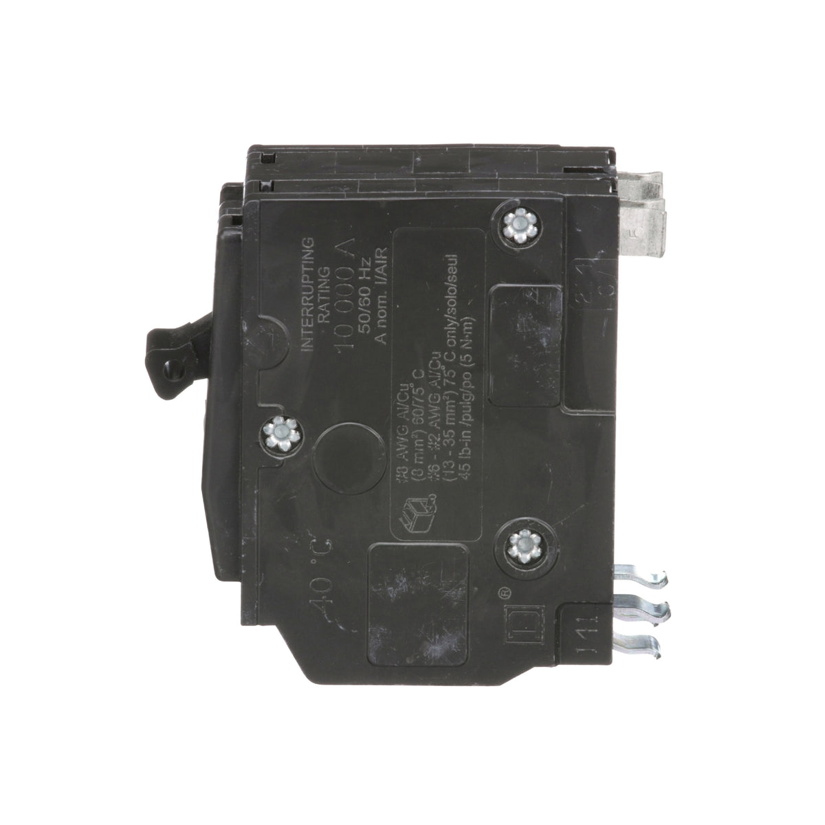 Interruptor Termomagnético 2 Polos 40 A Square D Enchufable Schneider Electric QO240
