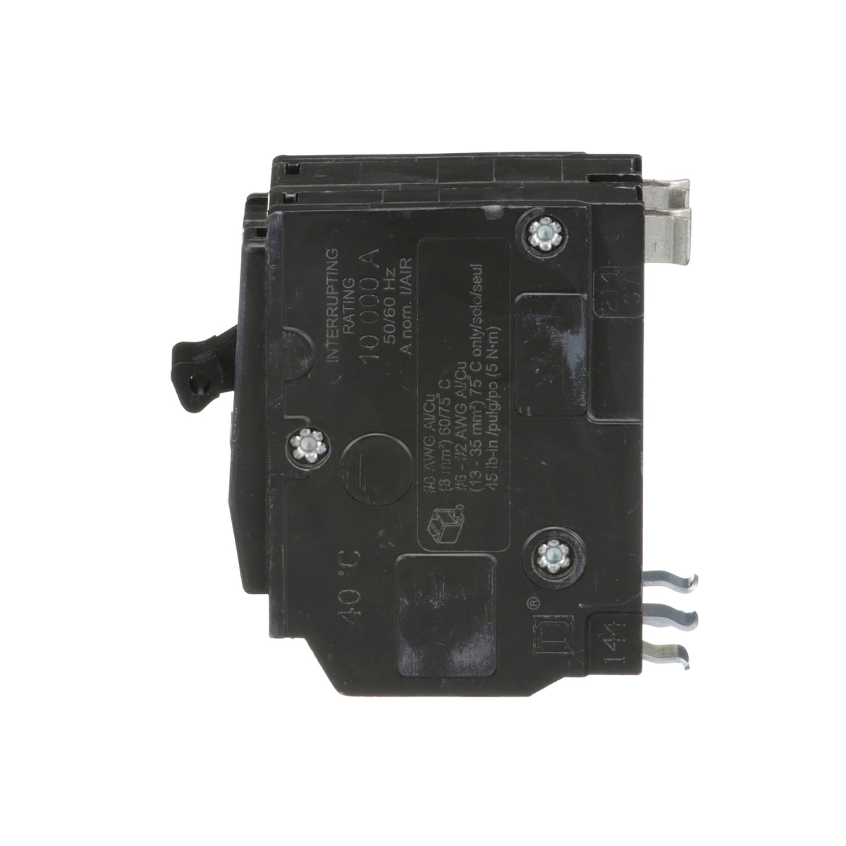 Interruptor Termomagnético 2 Polos 60 A Square D Enchufable Schneider Electric QO260