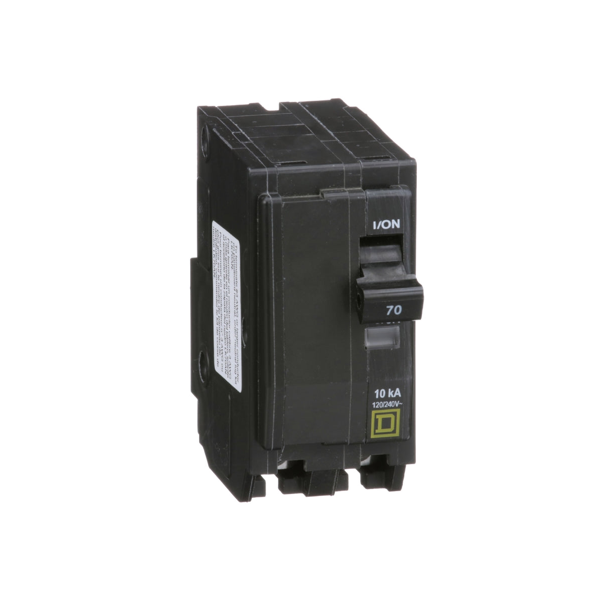 Interruptor Termomagnético 2 Polos 70 A Square D Enchufable Schneider Electric QO270