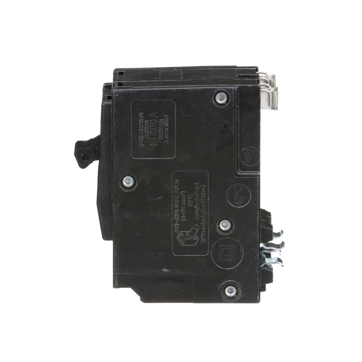 Interruptor Termomagnético 2 Polos 80 A Square D Enchufable Schneider Electric QO280