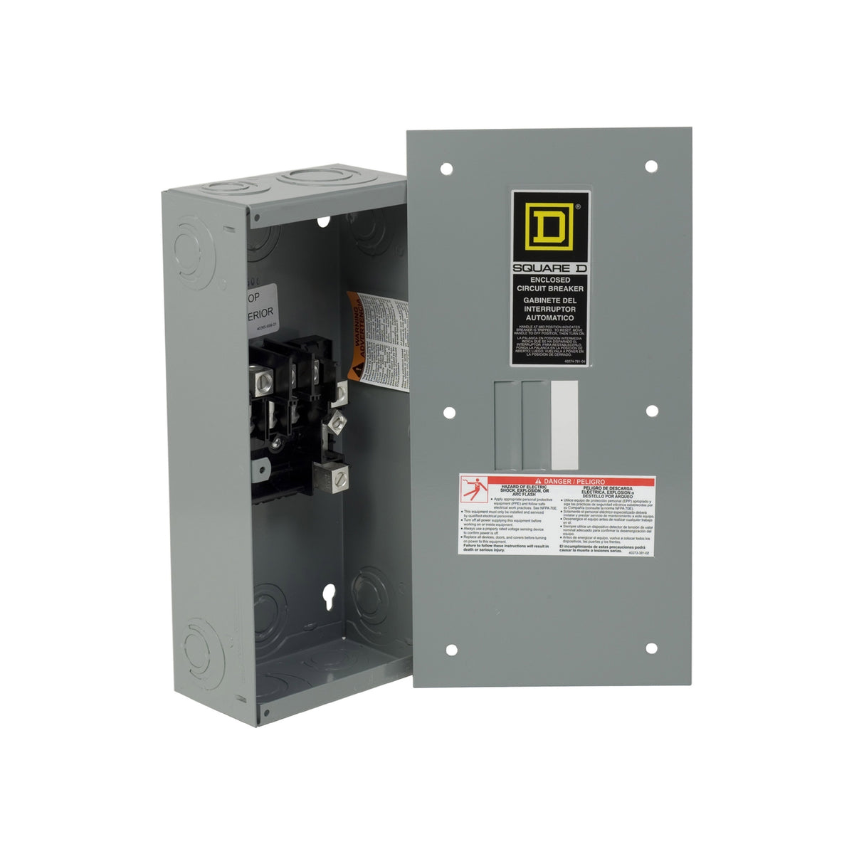 Centro de Carga QO de Zapatas Square D 100A 3F 3P NEMA 3R con Barra de Neutro Schneider Electric QO3100BNRB