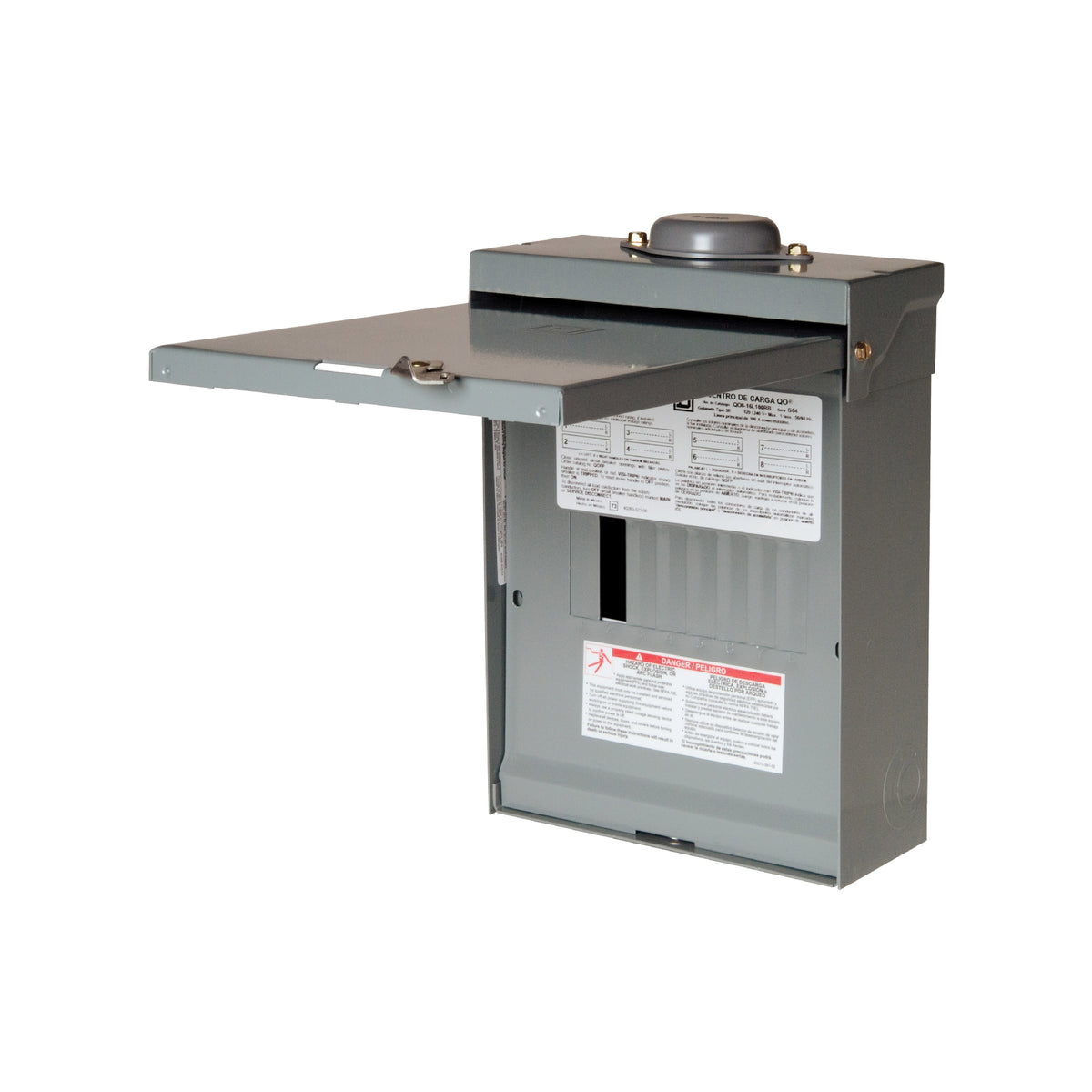 Centro de Carga QO de Zapatas Square D 100A 1F 8P NEMA 3R Schneider Electric QO816L100RB