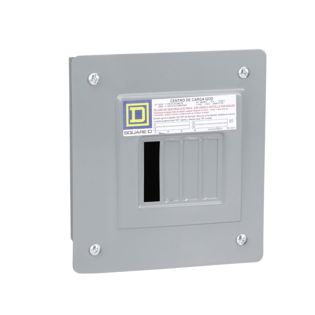 Centro de Carga QO Square D 60A 2F 4P NEMA1 de Empotrar Schneider Electric QOD4F