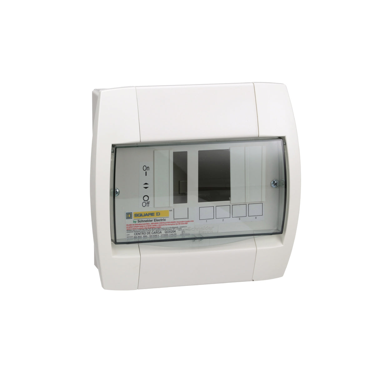 Centro de Carga QO Square D 60A 2F 3H 2+4P NEMA1 120/240 VCA Schneider Electric QOX204