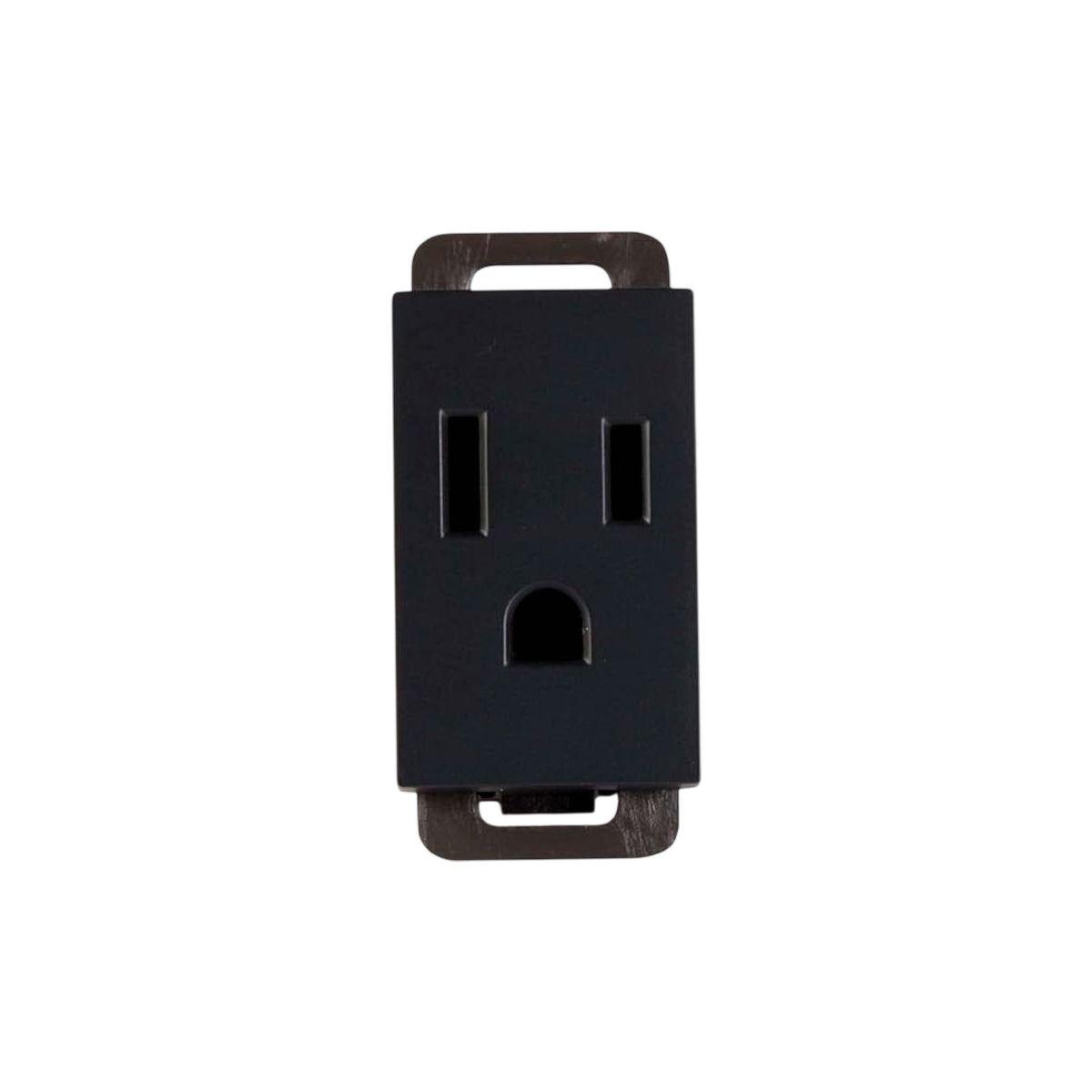 Contacto 1/3 15A Negro Mate Stalo & Kristalo Leviton