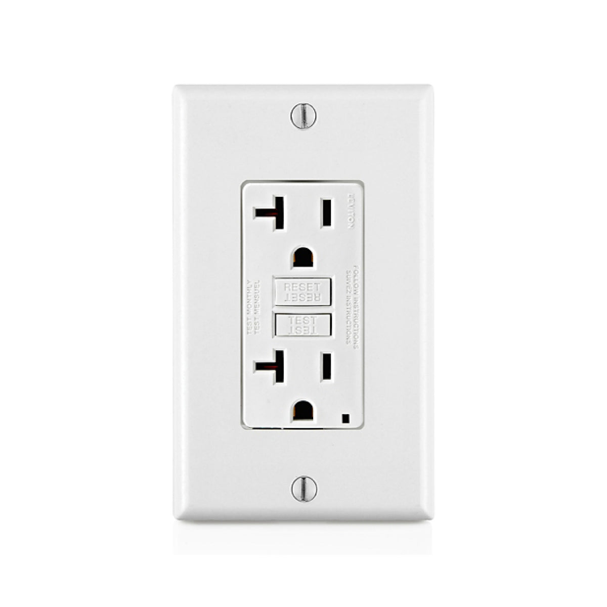 Contacto Dúplex Smartlock GFCI 20A 125V Blanco Leviton