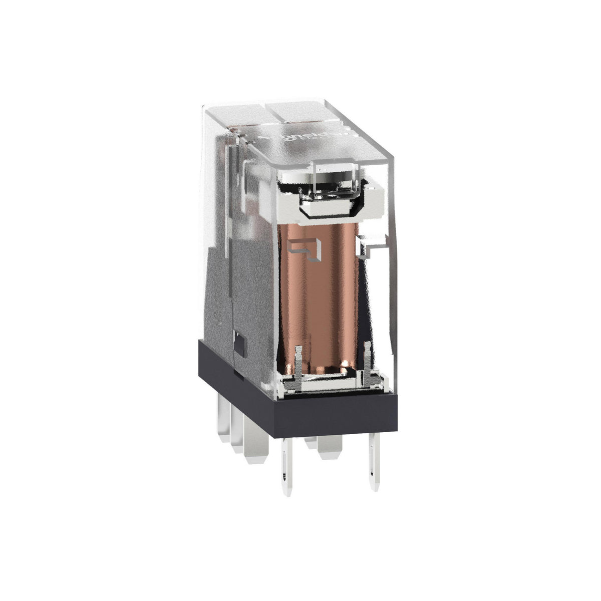 Interface Plug-IN Relay, 5 A, 2 Co, Clear Cover, 24 V DC Schneider Electric RXG25BD