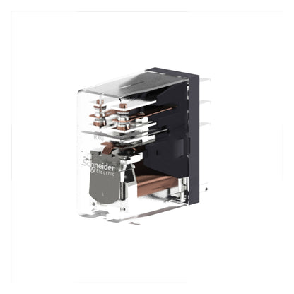 Interface Plug-IN Relay, 5 A, 2 Co, Clear Cover, 24 V DC Schneider Electric RXG25BD