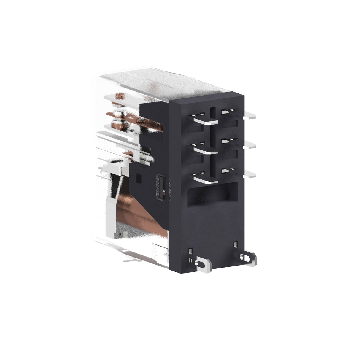 Interface Plug-IN Relay, 5 A, 2 Co, Clear Cover, 24 V DC Schneider Electric RXG25BD