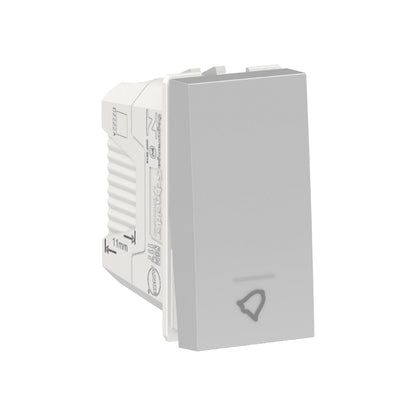 Botón Pulsador de Orion de 1 Módulo, 10A, 127V en Color Plata Schneider Electric S70112674