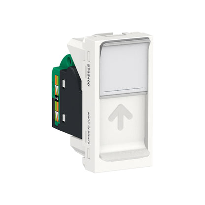 Toma de Datos Tipo RJ45 de Orion en Color Blanco de 1 Módulo y 8 Hilos Schneider Electric S70540004