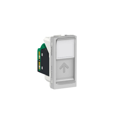 Toma de Datos Tipo RJ45 de Orion en Color Plata de 1 Módulo y 8 Hilos Schneider Electric S70540074