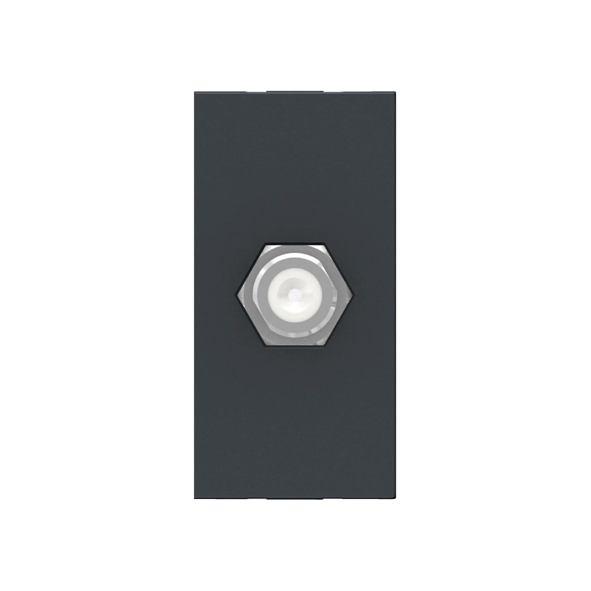 Toma de Tv Orion de 1 Módulo, Cable Tipo Coaxial, Conectores Tipo F, Color Grafito Schneider Electric S70546894
