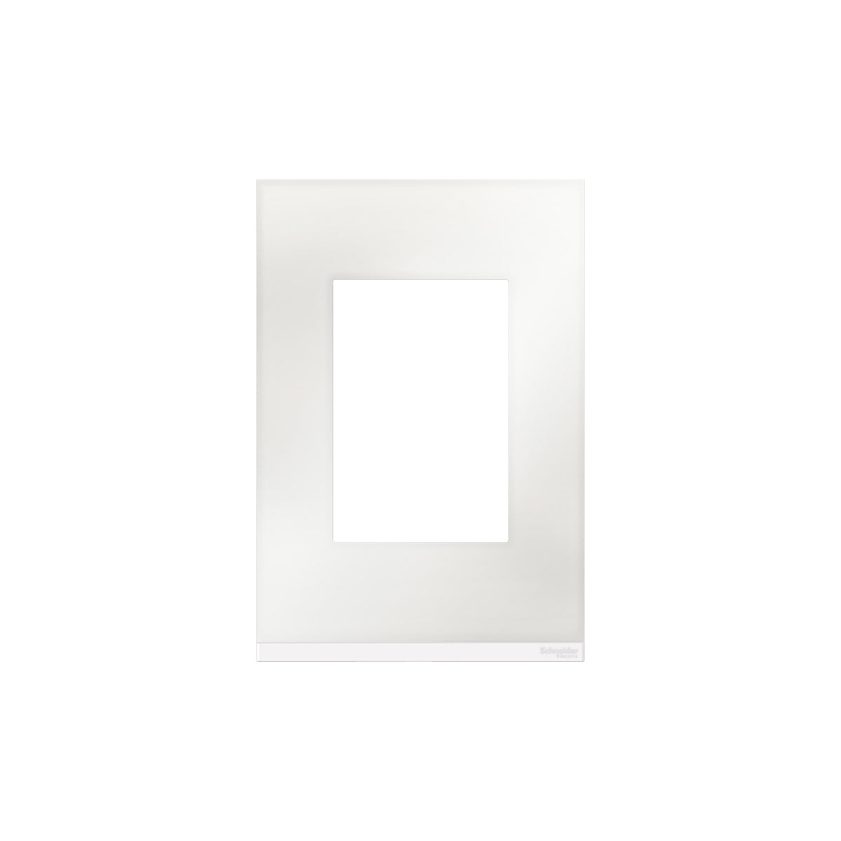 Placa de Cristal Orion Class de 3 Módulos y 1 Segmento en Color Blanco Schneider Electric S734103809