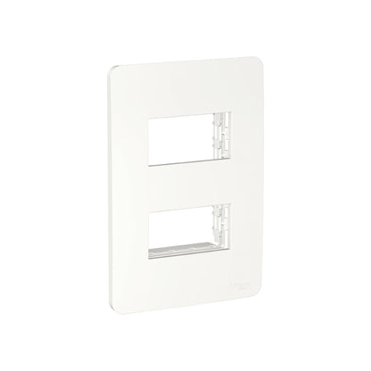 Placa Orion de 2 Módulos y 2 Segmentos en Color Blanco Schneider Electric S735121004