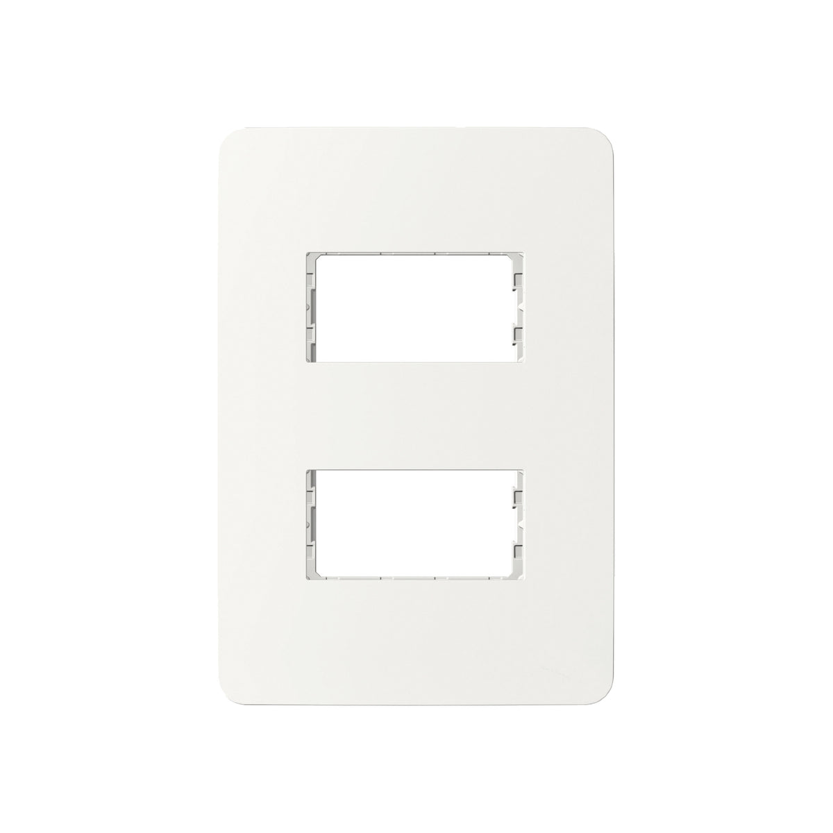 Placa Orion de 2 Módulos y 2 Segmentos en Color Blanco Schneider Electric S735121004