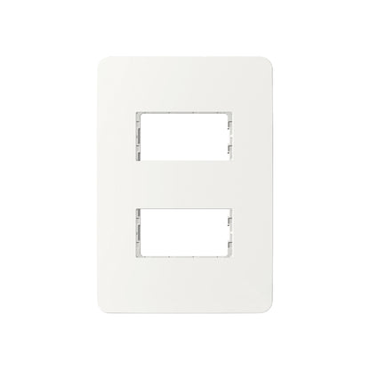 Placa Orion de 2 Módulos y 2 Segmentos en Color Blanco Schneider Electric S735121004