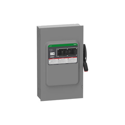 Interruptor de Seguridad, Uso Pesado, sin Fusibles, Ventana de Visualización, NEMA 1,600 V, 200 A, 3 Polos Schneider Electric VHU364
