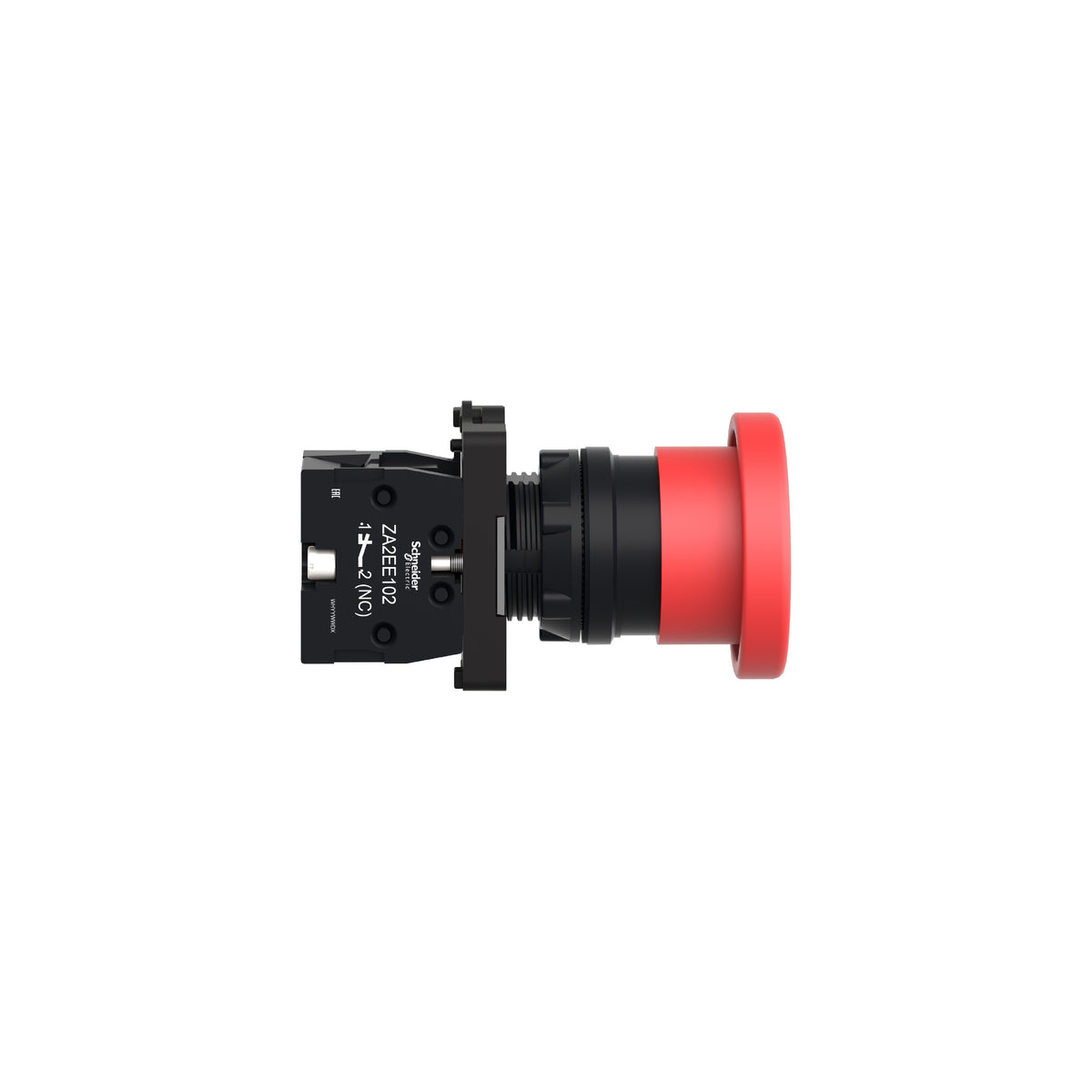 Pulsador Completo, Easy Harmony XA2, Plástico, Cabeza de Seta Roja 40 mm, 22 mm, 1NC Schneider Electric XA2EC42