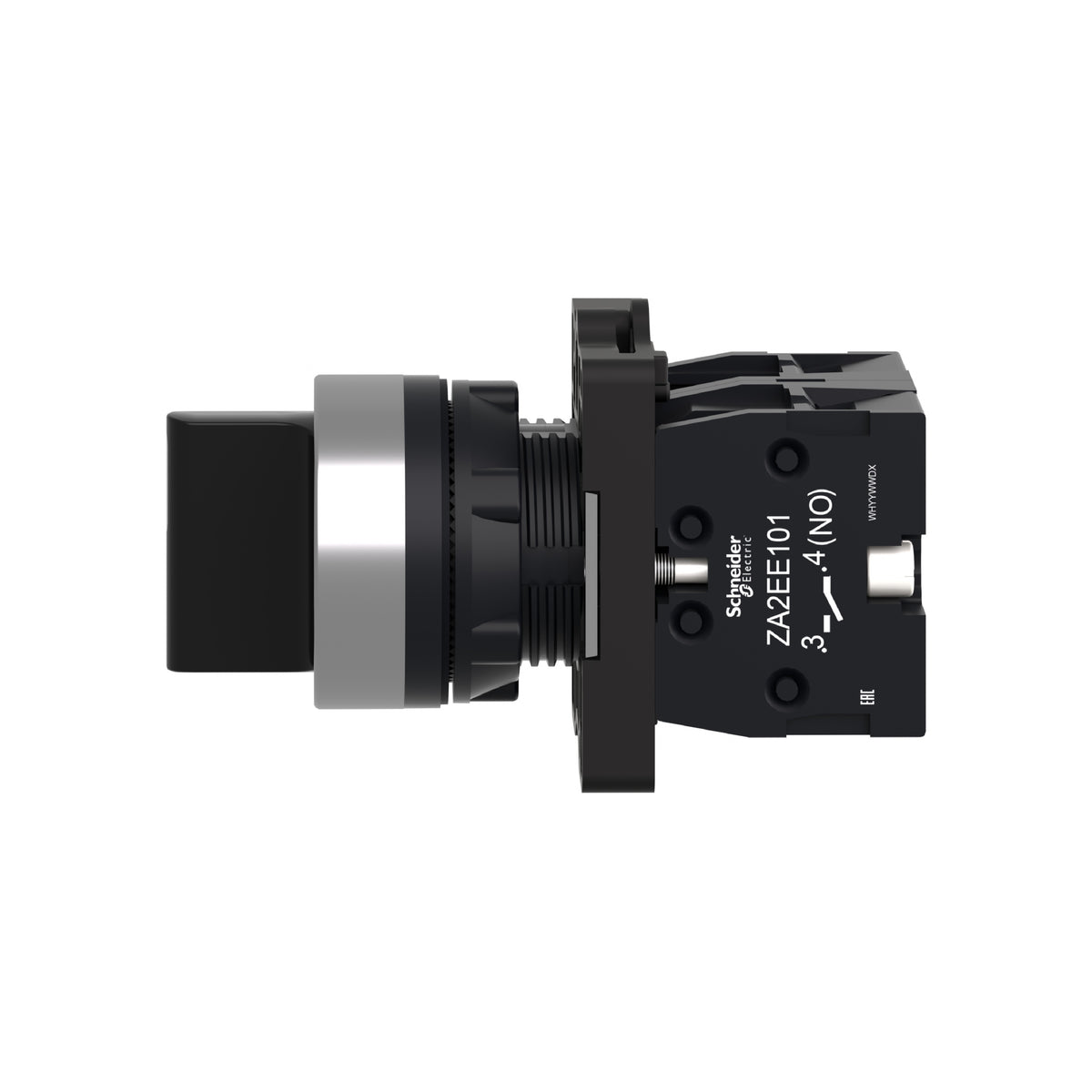 Conmutador Selector Completo, Easy Harmony XA2, Plástico, Negro, 22 mm, 3 Posiciones, Fijo, 2NO Schneider Electric XA2ED33