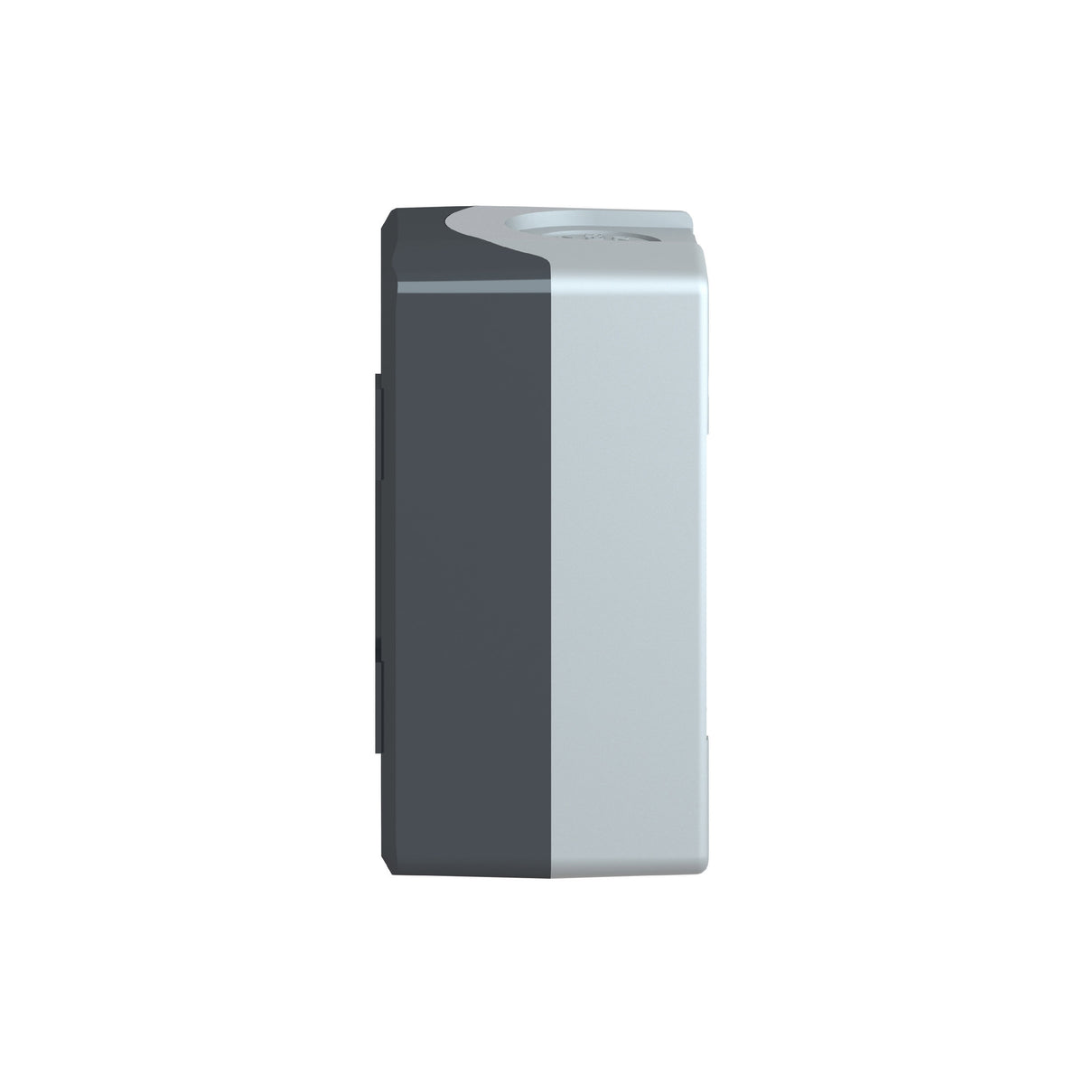 Dark Grey Empty Enclosure Lid With Light Grey Base-2 Cut-Outs Schneider Electric XALD02