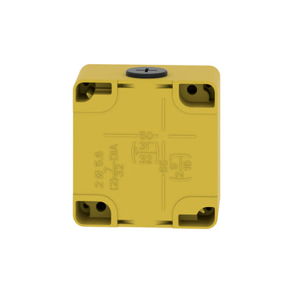 Estación de Control Vacía de Fundición a Presión, Harmony Xap, XB2 Sl, Aleación de Zinc, Amarillo, M20,1 Corte de 22 MM, 80 X 80 X 51,5 MM, UL Culus Schneider Electric XAPK1201