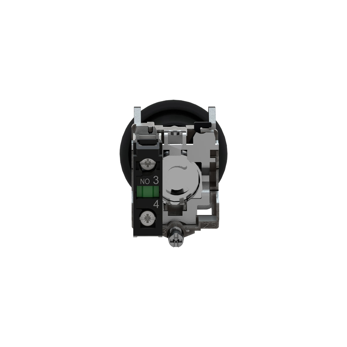 Pulsador Negro Ø 22-Cabeza Redonda Ø 40 Schneider Electric XB4BC21
