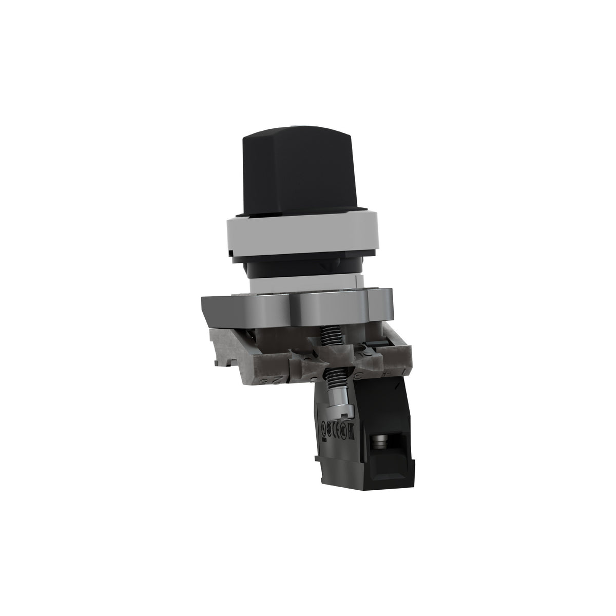 Interruptor Selector Negro Modular 22 MM, 2 Posiciones, 1 Na, 600V Schneider Electric XB4BD21