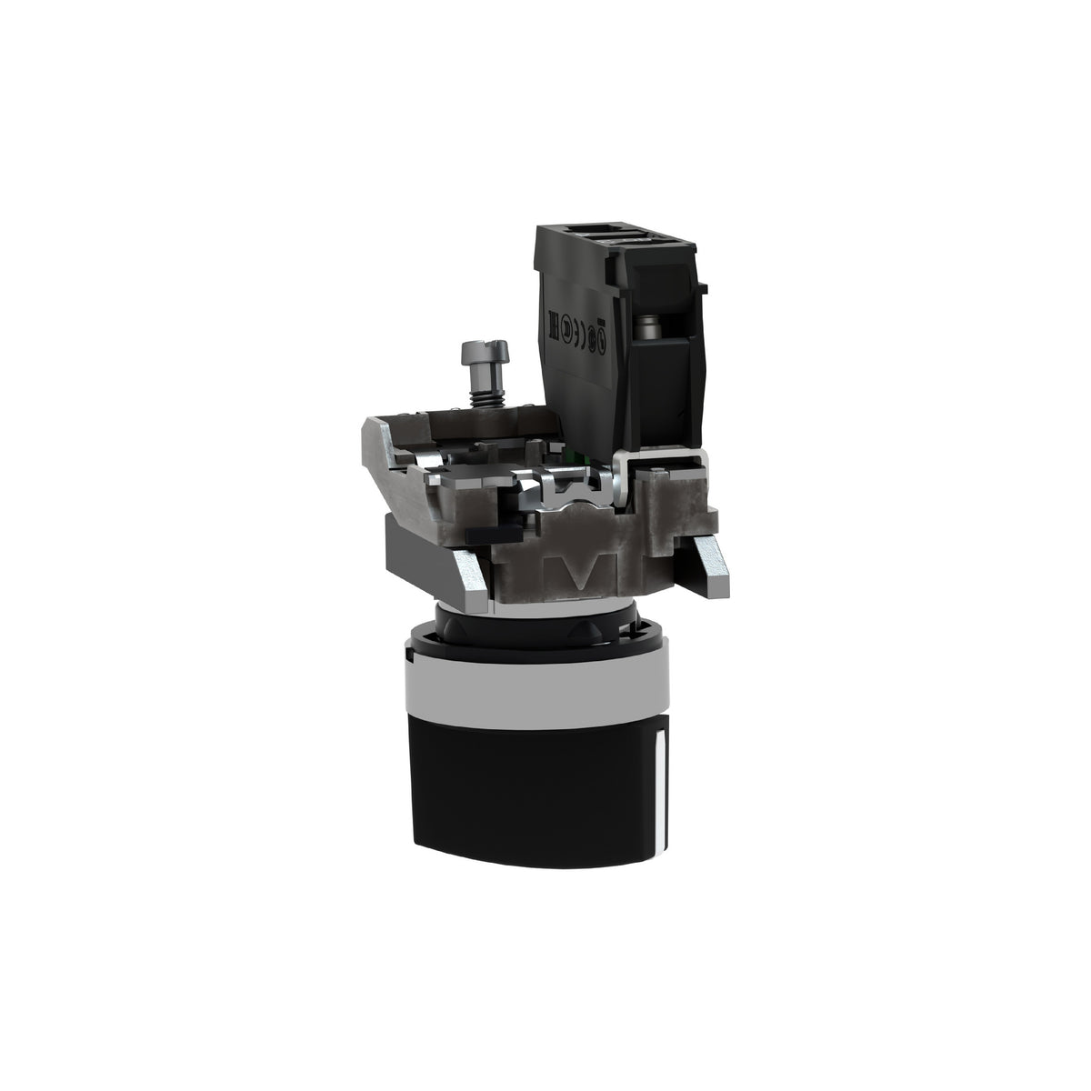 Interruptor Selector Negro Modular 22 MM, 2 Posiciones, 1 Na, 600V Schneider Electric XB4BD21