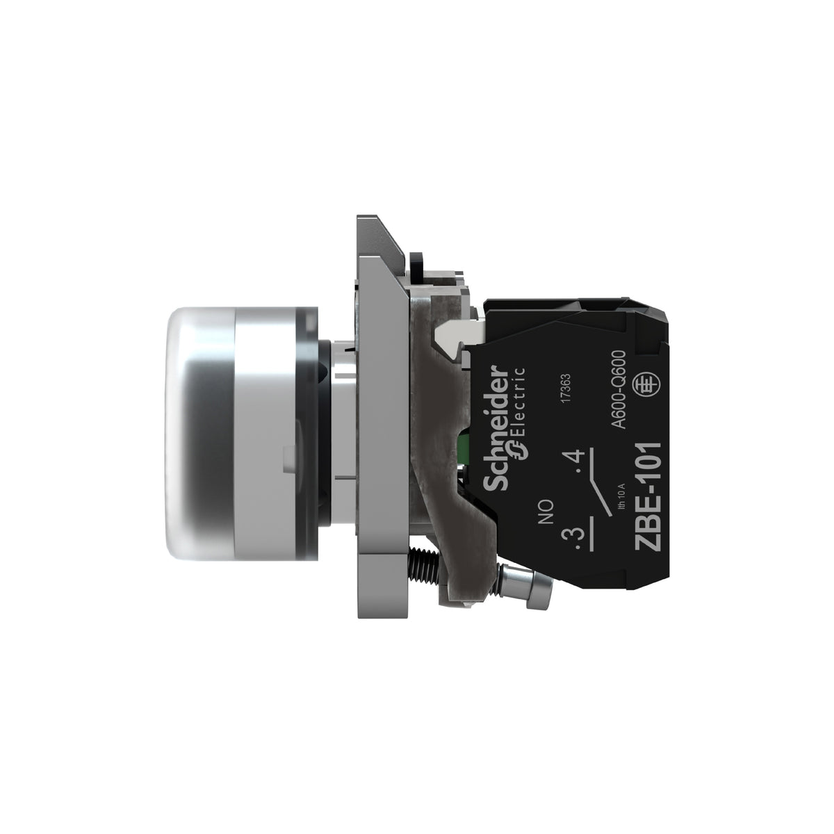 Pulsador Negro Ø 22-Retorno de Resorte-1 Na Schneider Electric XB4BP21