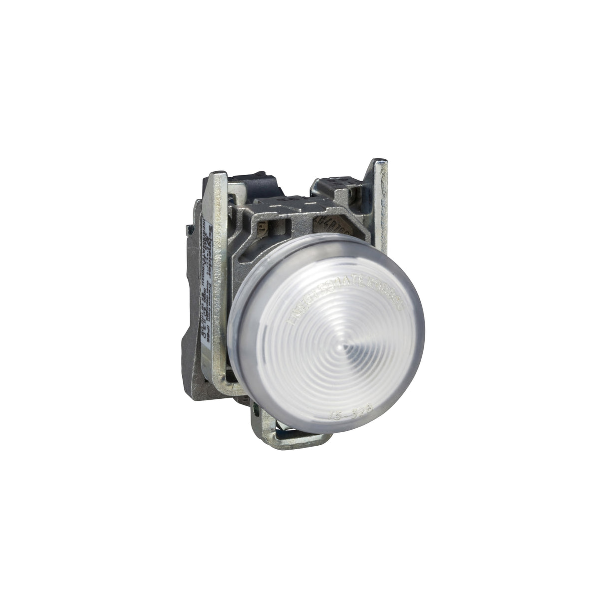 Luz Piloto Redondo Ø 22- IP65-Blanco-LED Integral-120 V-Terminales Schneider Electric XB4BVG1