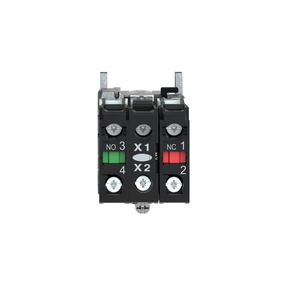 Pulsador Verde Luminoso Ø 22-Retorno Resorte Nivelado-120 V-1 Na + 1 NC Schneider Electric XB4BW33G5