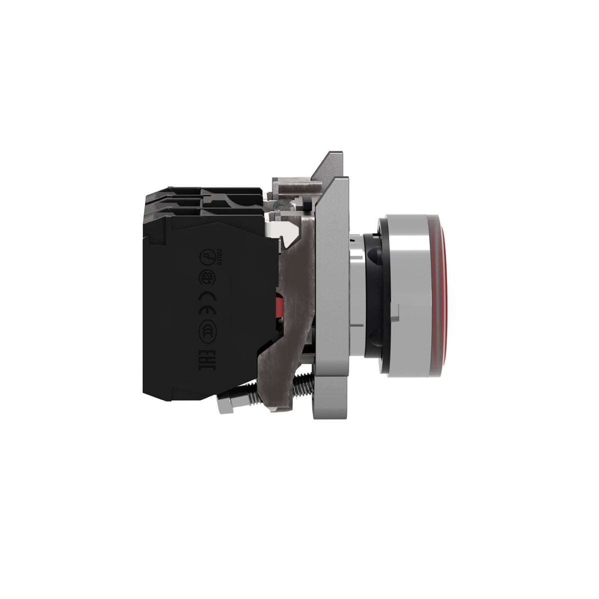 Pulsador Rojo Luminoso Ø 22-Retorno Resorte Nivelado-120 V-1 Na + 1 NC Schneider Electric XB4BW34G5
