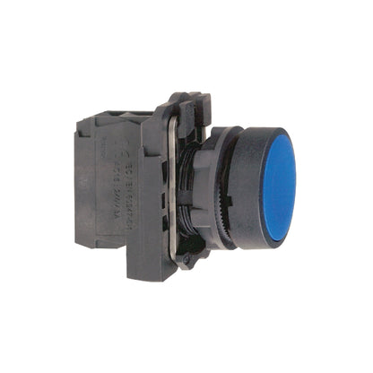 Pulsador Azul Ø 22-Retorno Resorte Nivelado-1 Na Schneider Electric XB5AA61