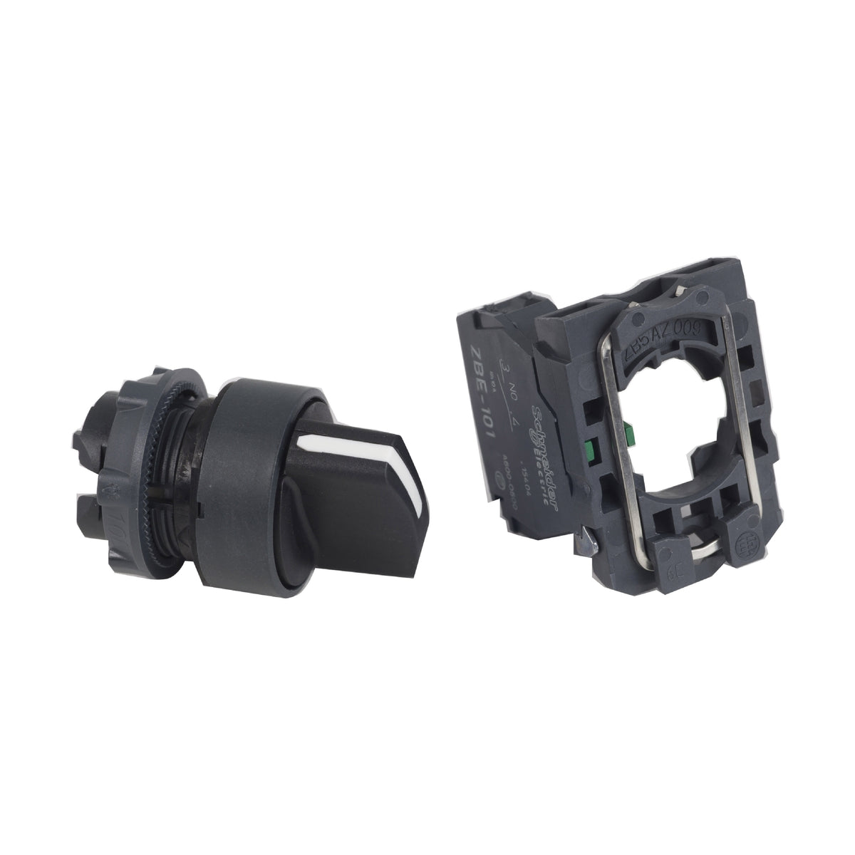 Selector Negro Ø 22 Mango de 2 Posiciones-1 Na Schneider Electric XB5AD21