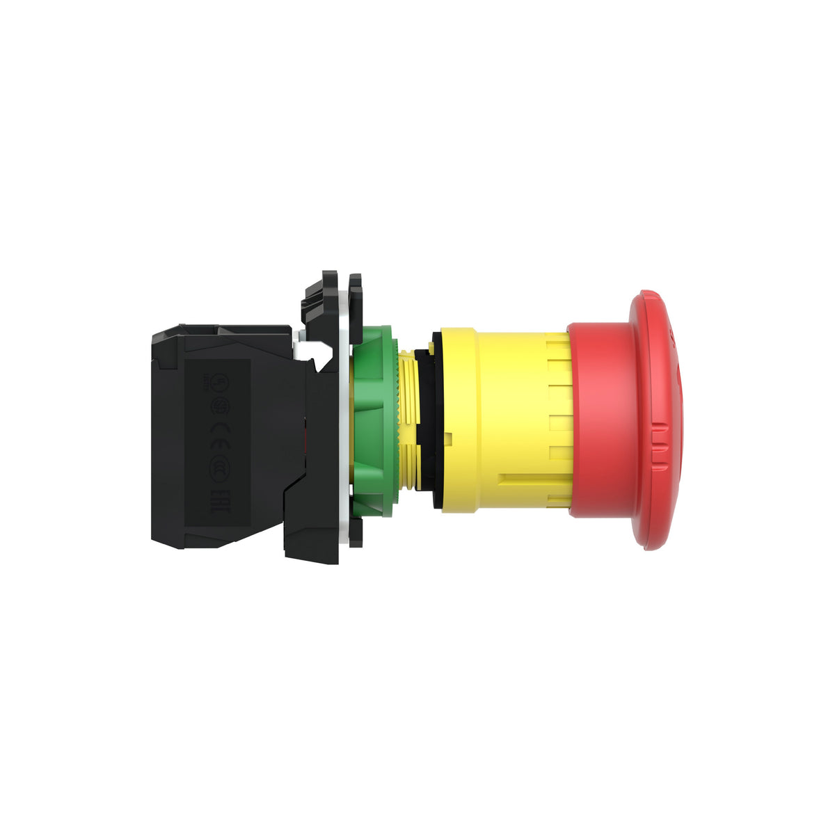 Red Ø40 Emergency Stop, Switching Off Pushbutton Ø22 Latching Turn Relevador Ase 1NC Schneider Electric XB5AS8442