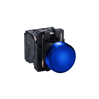 Piloto Luminoso Redondo Ø 22- IP65-Azul-LED Integral-120 V-Terminales Schneider Electric XB5AVG6
