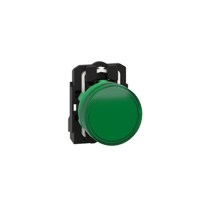 Piloto Luminoso Redondo Ø 22- IP65-Verde-LED Integral-240 V-Terminales Schneider Electric XB5AVM3
