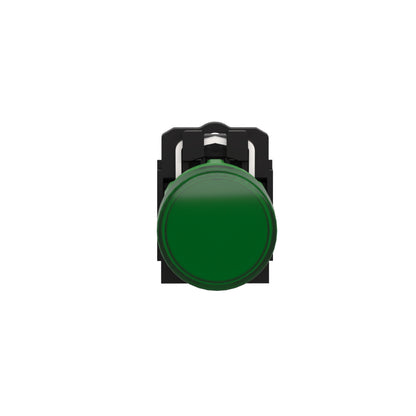 Piloto Luminoso Redondo Ø 22- IP65-Verde-LED Integral-240 V-Terminales Schneider Electric XB5AVM3