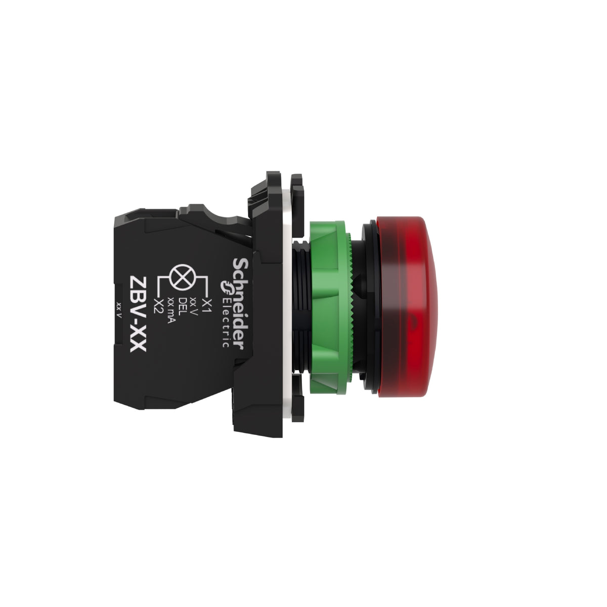 Piloto Luminoso Redondo Ø 22- IP65-Rojo-LED Integral-240 V-Terminales Schneider Electric XB5AVM4