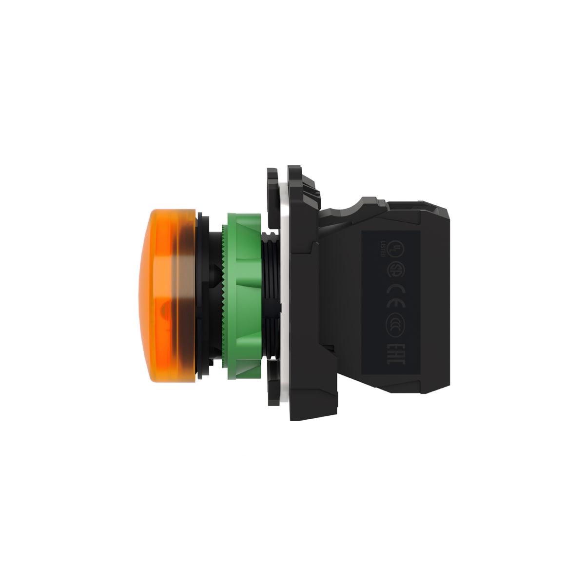 Luz Piloto Redondo Ø 22- IP65-Amarillo-LED Integral-240 V-Terminales Schneider Electric XB5AVM5