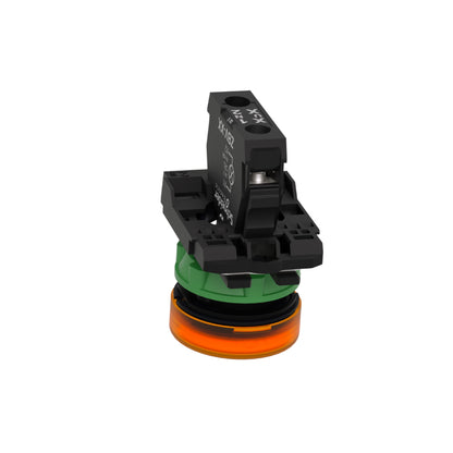 Luz Piloto Redondo Ø 22- IP65-Amarillo-LED Integral-240 V-Terminales Schneider Electric XB5AVM5