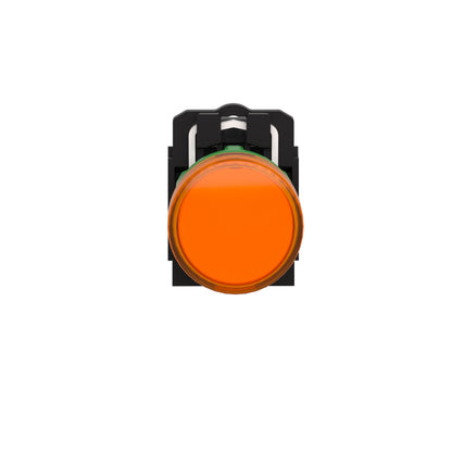 Luz Piloto Redondo Ø 22- IP65-Amarillo-LED Integral-240 V-Terminales Schneider Electric XB5AVM5